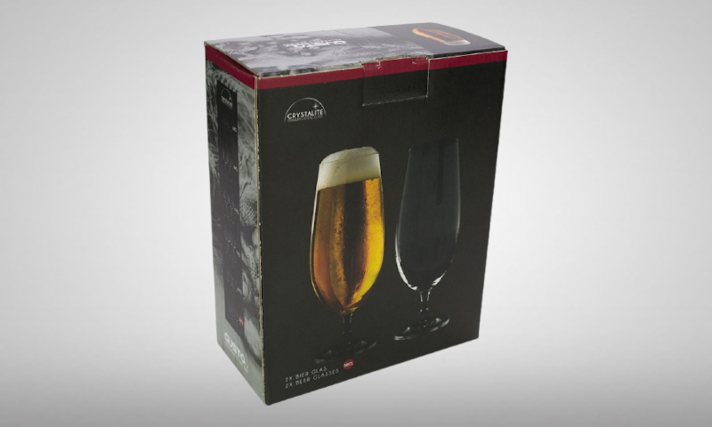 Bierglazen van kristalglas